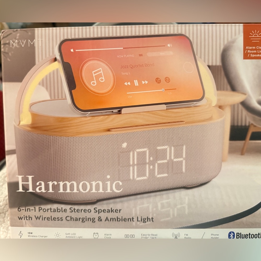 MVMT Bluetooth Harmonic 6-in-1 Portable Stereo Speaker